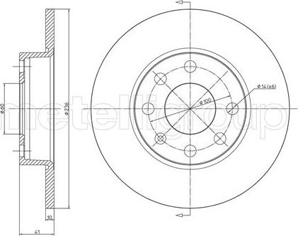 Trusting DF008 - Brake Disc autospares.lv