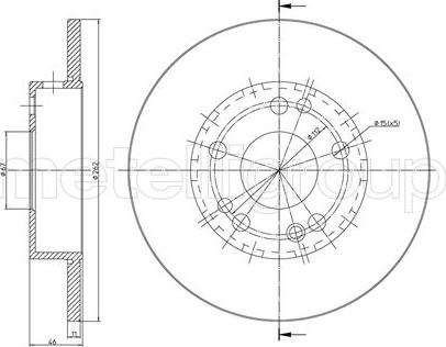 Trusting DF019 - Brake Disc autospares.lv