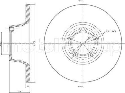 Trusting DF020 - Brake Disc autospares.lv