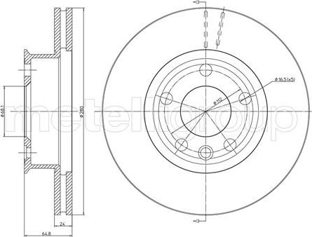 Trusting DF1443 - Brake Disc autospares.lv