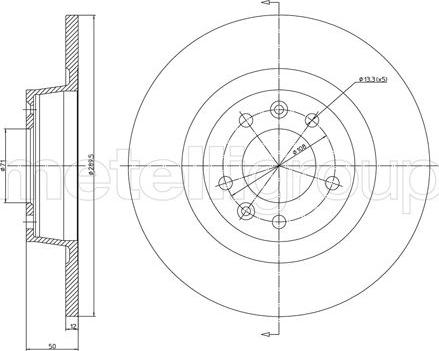 Trusting DF1504 - Brake Disc autospares.lv