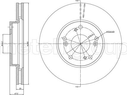 Trusting DF1655 - Brake Disc autospares.lv