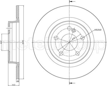 Trusting DF1668 - Brake Disc autospares.lv