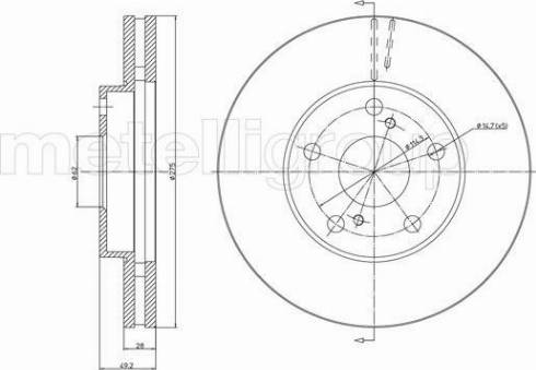 Trusting DF1063 - Brake Disc autospares.lv