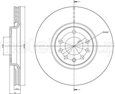 Trusting DF1087 - Brake Disc autospares.lv