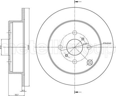 Trusting DF1153 - Brake Disc autospares.lv