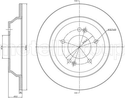 CAR DP-K19 - Brake Disc autospares.lv