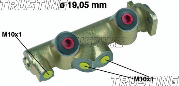 Trusting PF079 - Brake Master Cylinder autospares.lv