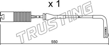 Trusting SU.092 - Warning Contact, brake pad wear autospares.lv