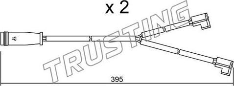 Trusting SU.174K - Warning Contact, brake pad wear autospares.lv