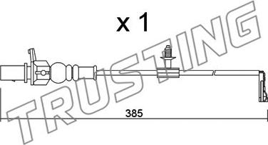 Trusting SU.348 - Warning Contact, brake pad wear autospares.lv