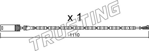 Trusting SU.303 - Warning Contact, brake pad wear autospares.lv