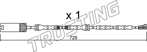 Trusting SU.302 - Warning Contact, brake pad wear autospares.lv