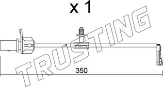 Trusting SU.380 - Warning Contact, brake pad wear autospares.lv