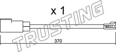 Trusting SU.339 - Warning Contact, brake pad wear autospares.lv