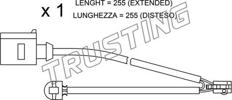 Trusting SU.218 - Warning Contact, brake pad wear autospares.lv