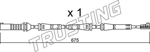 Trusting SU.278 - Warning Contact, brake pad wear autospares.lv