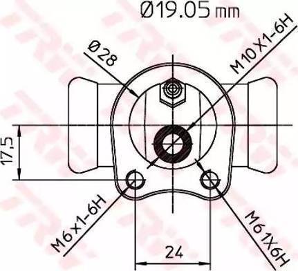 TRW BWD119 - Wheel Brake Cylinder autospares.lv