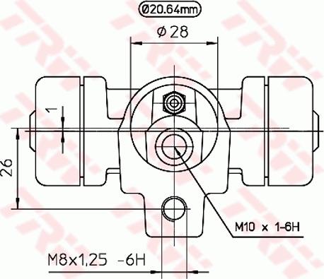 TRW BWF164 - Wheel Brake Cylinder autospares.lv