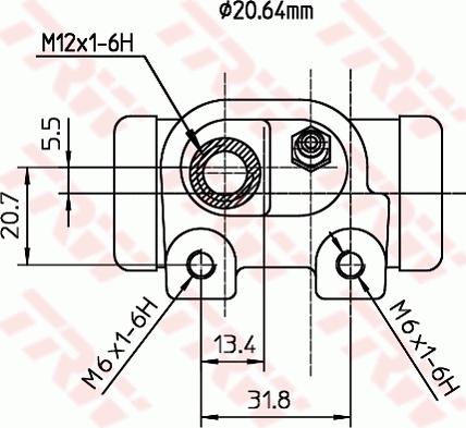 TRW BWF125 - Wheel Brake Cylinder autospares.lv