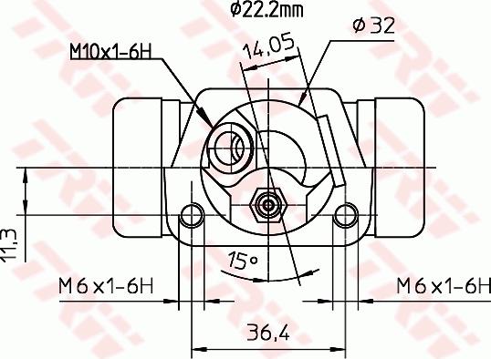 TRW BWH232 - Wheel Brake Cylinder autospares.lv