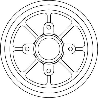 TRW DB4310 - Brake Drum autospares.lv