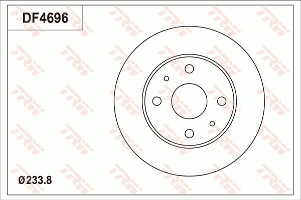 TRW DF4696 - Brake Disc autospares.lv