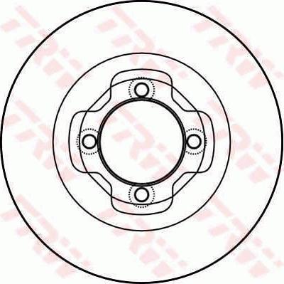 TRW DF4008 - Brake Disc autospares.lv