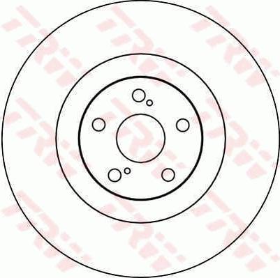 TRW DF4101S - Brake Disc autospares.lv