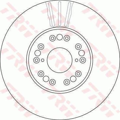 TRW DF4182S - Brake Disc autospares.lv