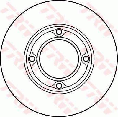 TRW DF4124 - Brake Disc autospares.lv