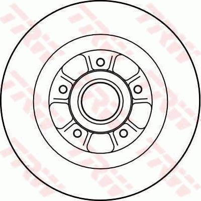 TRW DF4227 - Brake Disc autospares.lv