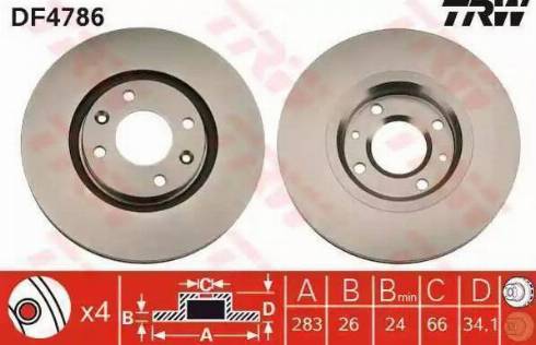 RIDER RD.3325.DF4183 - Brake Disc autospares.lv