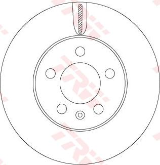 TRW DF6584 - Brake Disc autospares.lv