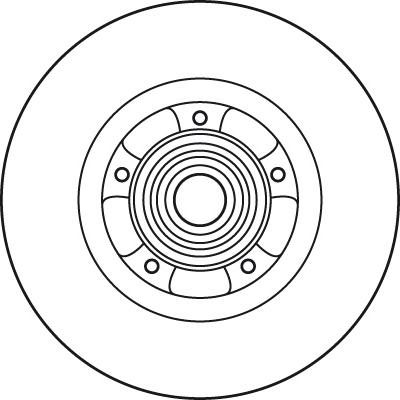 TRW DF6044BS - Brake Disc autospares.lv