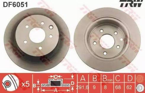 RIDER RD.2625.DF6051 - Brake Disc autospares.lv