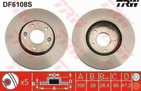 Parts-Mall HCCA-065 - Brake Disc autospares.lv