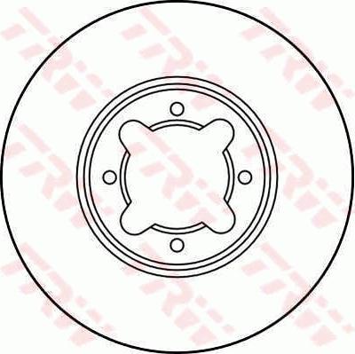 TRW DF1928 - Brake Disc autospares.lv