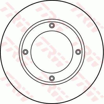 TRW DF1971 - Brake Disc autospares.lv