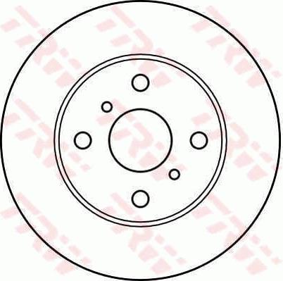 TRW DF1441 - Brake Disc autospares.lv