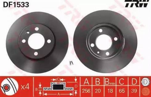 RIDER RD.3325.DF1533 - Brake Disc autospares.lv