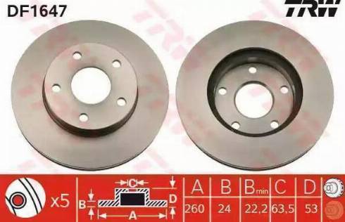 RIDER RD.3325.DF1647 - Brake Disc autospares.lv