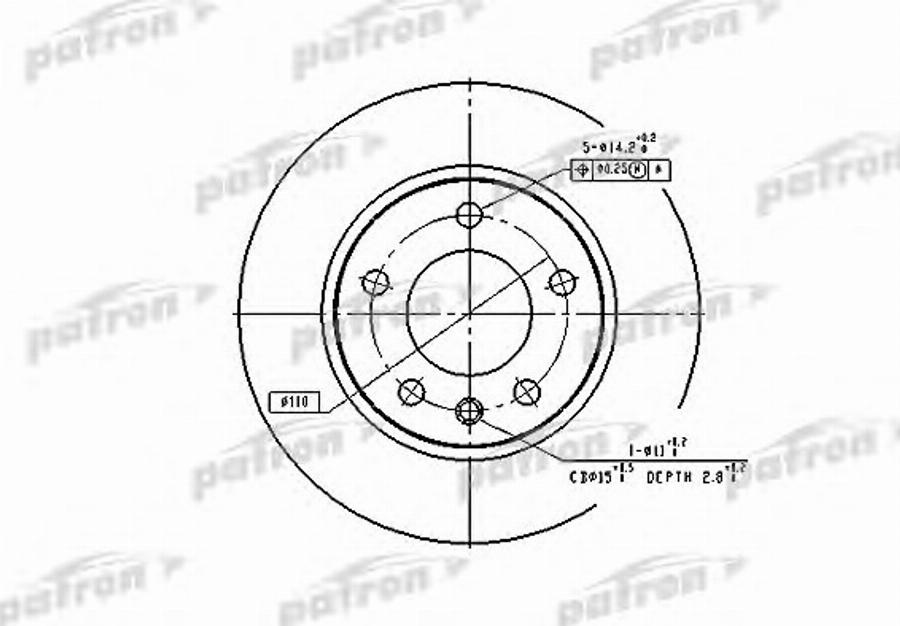 TRW DF1614BP - Brake Disc autospares.lv