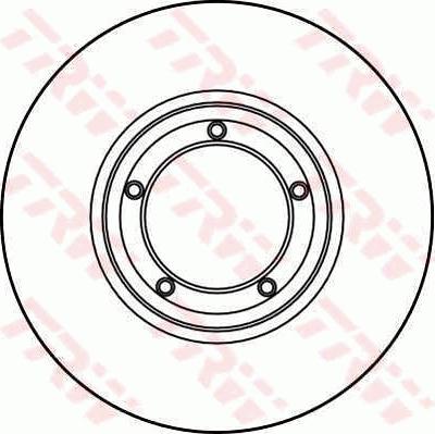 TRW DF1618 - Brake Disc autospares.lv