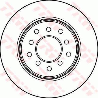 TRW DF1617 - Brake Disc autospares.lv