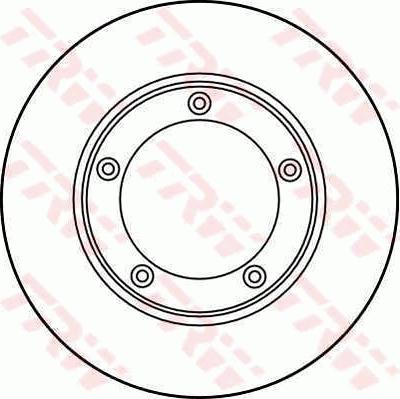 TRW DF1209 - Brake Disc autospares.lv