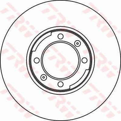 TRW DF1704 - Brake Disc autospares.lv