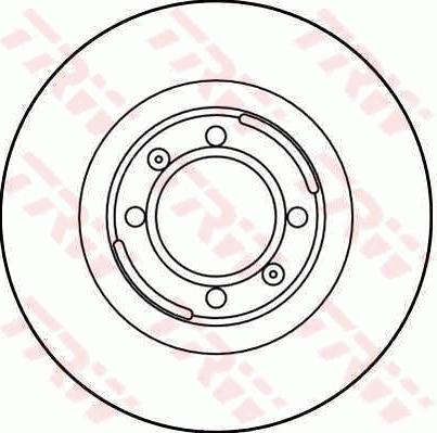 TRW DF1705 - Brake Disc autospares.lv