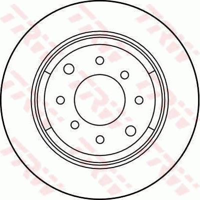 TRW DF1701 - Brake Disc autospares.lv