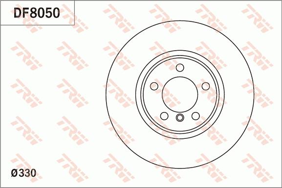 TRW DF8050 - Brake Disc autospares.lv